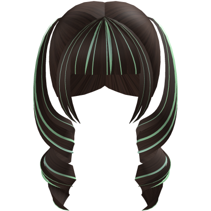 mint chocolate streaky sweet curly twintails Roblox item
