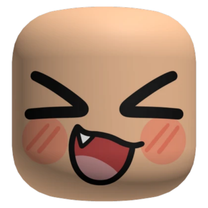 Cute Excited Face Roblox decal