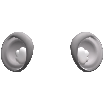 ♡ ꒰ BIG oversized light grey mouse ears ꒱ ♡  Roblox item
