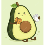 Avocados Gruppe Cute