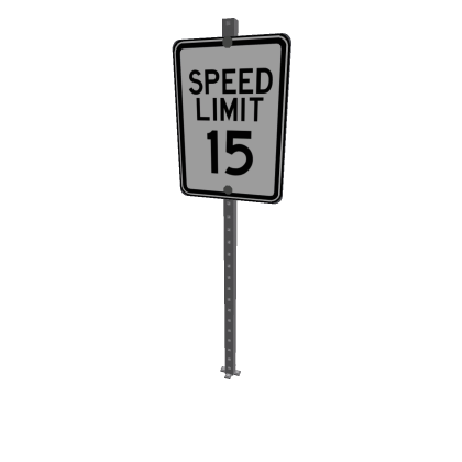 Speed Limit Sign 1