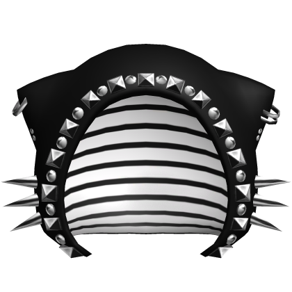 studded moe emo goth low poly cat hood black Roblox item