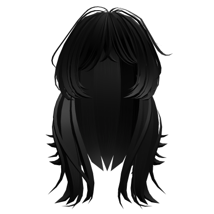 Black Long Cute Girl Hair Roblox item