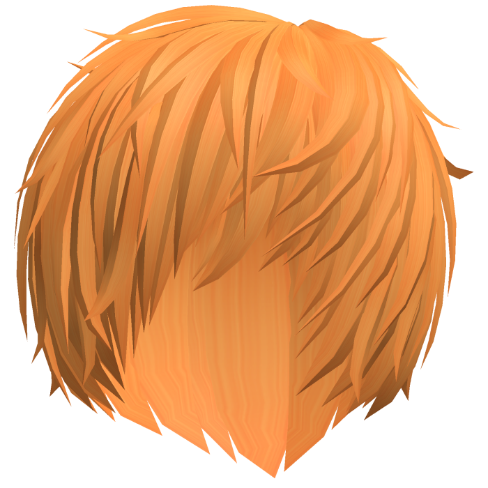 messy orange cute vampire emo anime boy hair