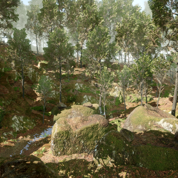 Realistic Forest Scene