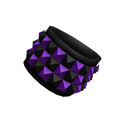 Right Scene Studded Bracelets (Purple & Black)