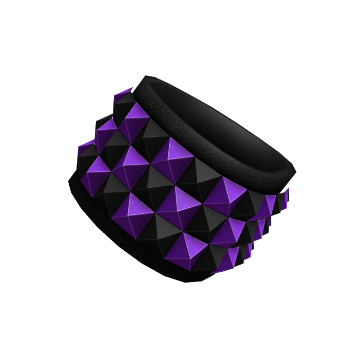 Right Scene Studded Bracelets (Purple & Black)