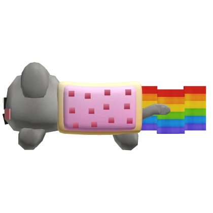 ♡ cute nyan rainbow cat rideable mount | Roblox Item - Rolimon's