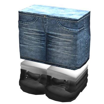 Blocky Jean Shorts w/ Black Boots thumbnail