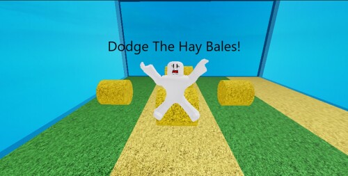 Dodge the hay bales!