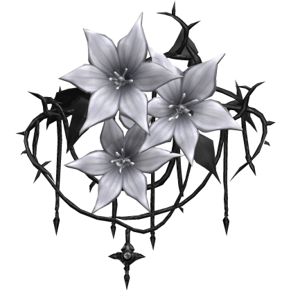 White Flower Face Roblox item