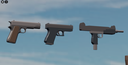 Low Poly Gun Asset Pack  preview 1
