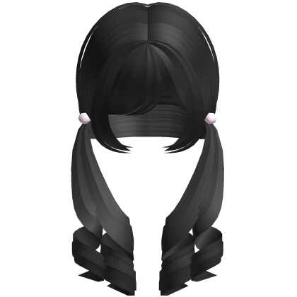 sweet dolly pigtail curls in black