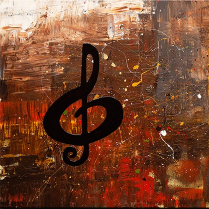 Abstract Painting Music Note Roblox decal