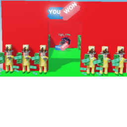 Finish the parkour and earn Robux
