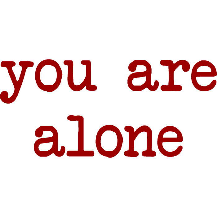 you are alone weirdcore horror surreal thought