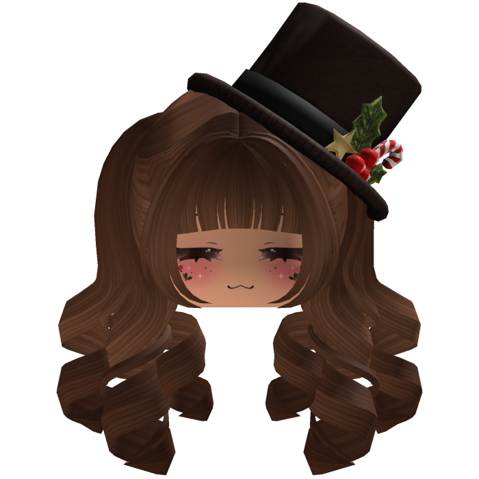 fluffy Christmas hair beret (Brown)