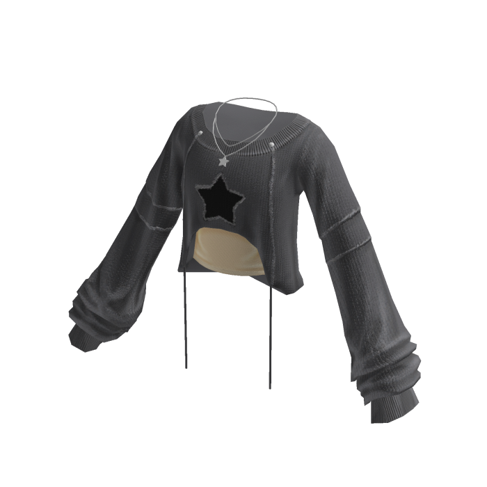 Cropped Jacket with Wide Sleeves (Grey)