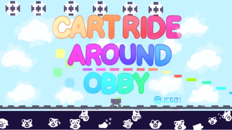 Paseo de carro alrededor de un Obby