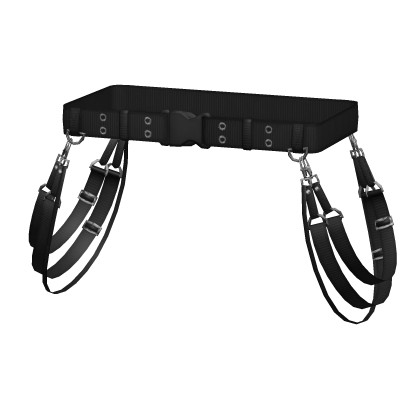 Black Techwear Belt w/ Suspenders 1.0 thumbnail
