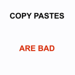 Anti-Copy Paste's