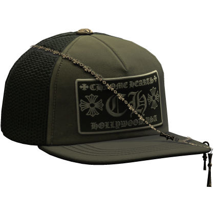 Green Designer Tilted Cap