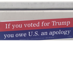 Trump in a casket