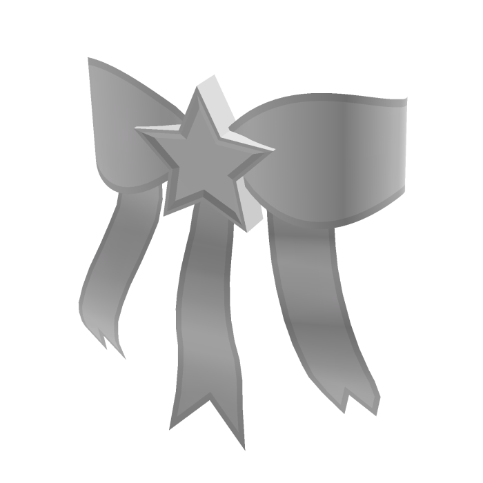 White SuperStar Bow for Korblox