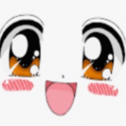 Cute anime face Roblox decal