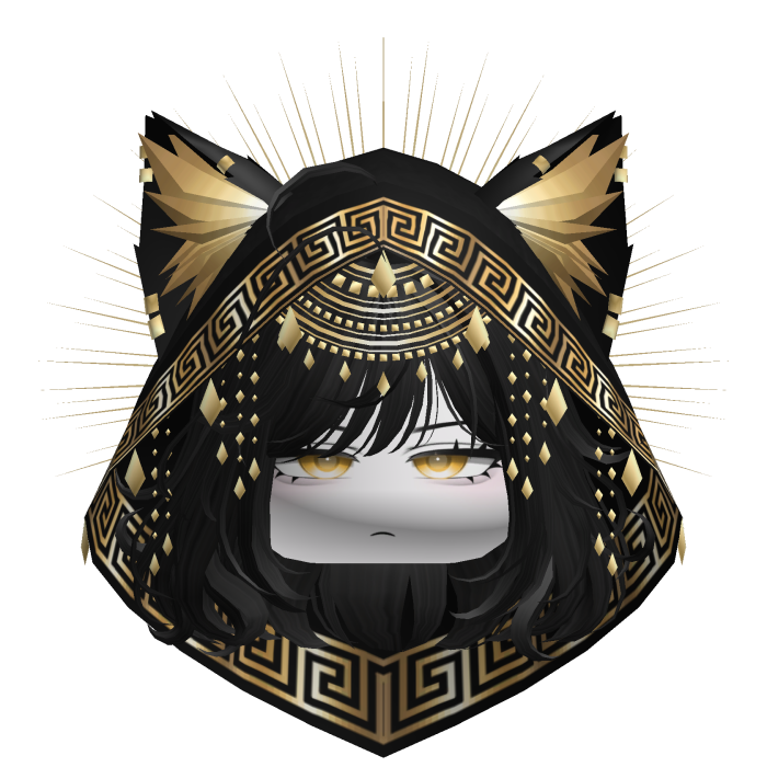 Egyptian Bob w/ Divine Gold Black Hood