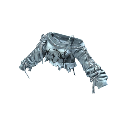 Cozy y2k off shoulder sweater w/ tank (Light Blue) Roblox item render