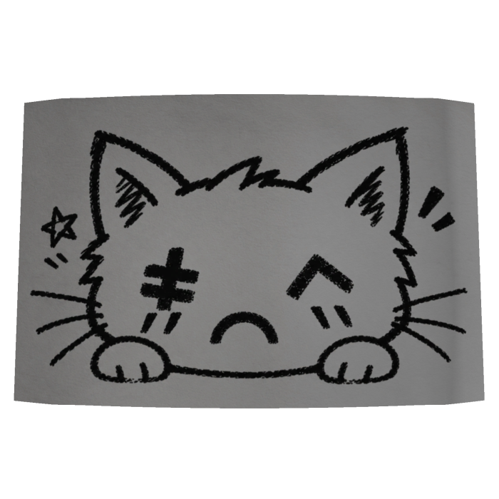 unlucky kitty drawing