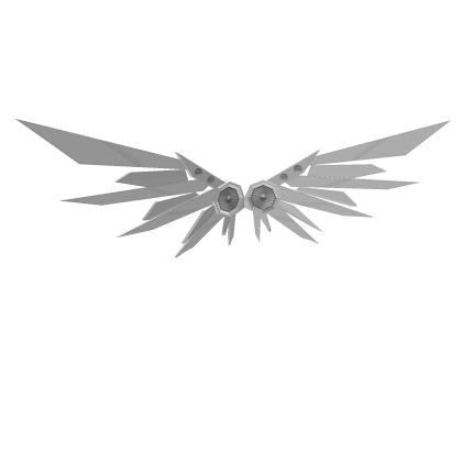 Matte White Turbine Engine Wings