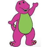 Barney was purple