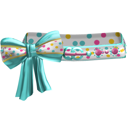Confetti Polka Elegant Gyaru Bow Belt 2000s Gold 