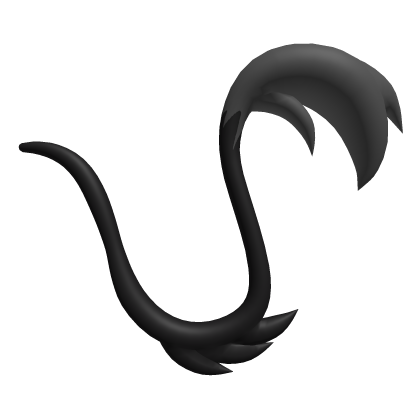 Black Sleek Fluffy Tail