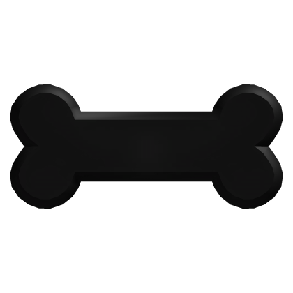 ꒰𖹭꒱ Yummy Cute Puppy Bone in Kawaii Black .ᐟ  Roblox item