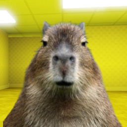 capybara in the backrooms