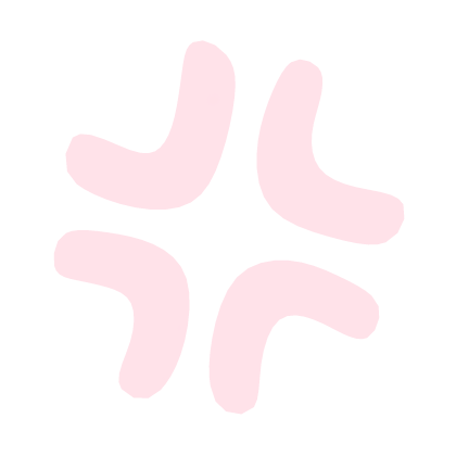 ♡ Cute Angry Anime Expression Sticker Pastel Pink