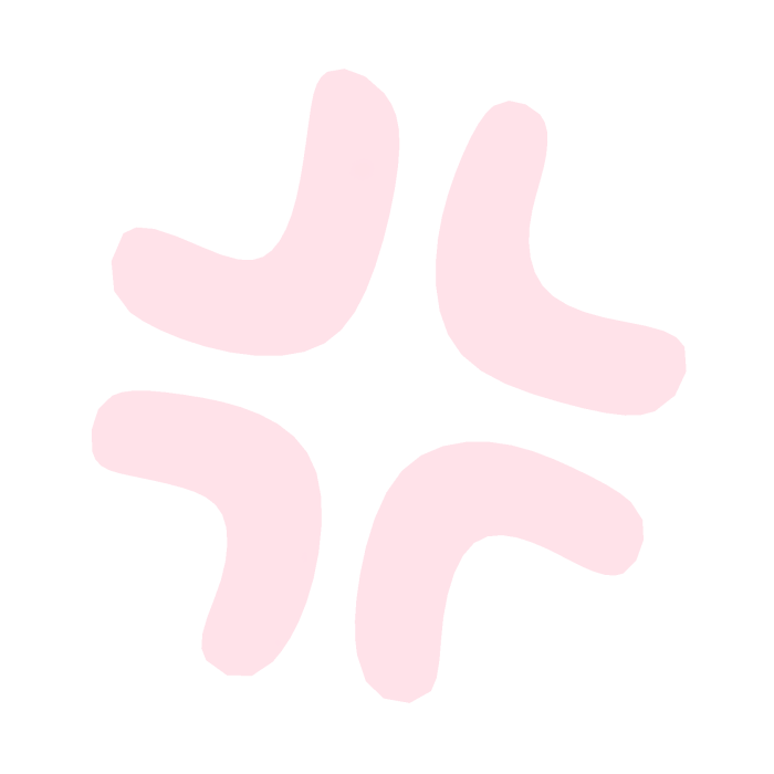 ♡ Cute Angry Anime Expression Sticker Pastel Pink
