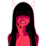 Tilted smile