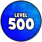 Level 500 Roblox badge thumbnail