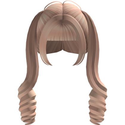 ꒰ ♡ ꒱ cute curly hair in two pigtails w/ bangs thumbnail