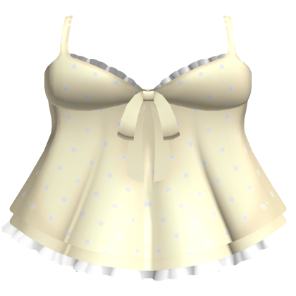 cute moe gothic bow dress light yellow Roblox catalog item