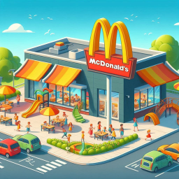 watch Tv in a MC Donalds parking lot