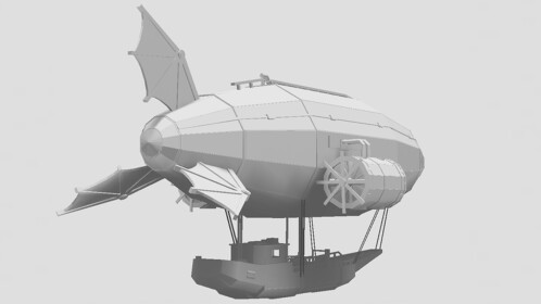 Steampunk blimp [showcase]