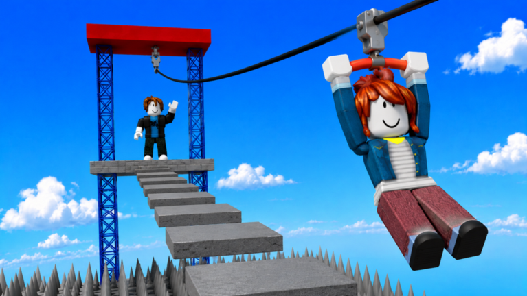 Zipline Obby [FREE TROLLS]