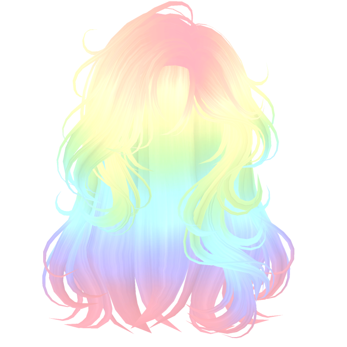 Lucious Elegant Princess Waves Rainbow