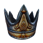 Gilded Silver Monarch Crown
