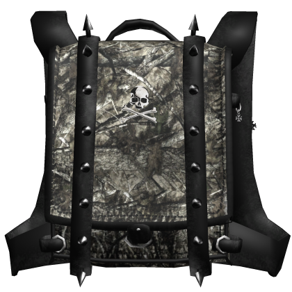 1.0 Spiked Emo Vkei Skull Camo Backpack Roblox item